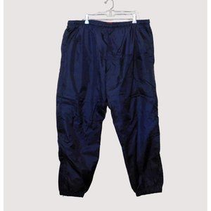 Pro Spirit Athletic Pants XL Navy Blue Elastic Waist Lined Zip Hem Active Wear